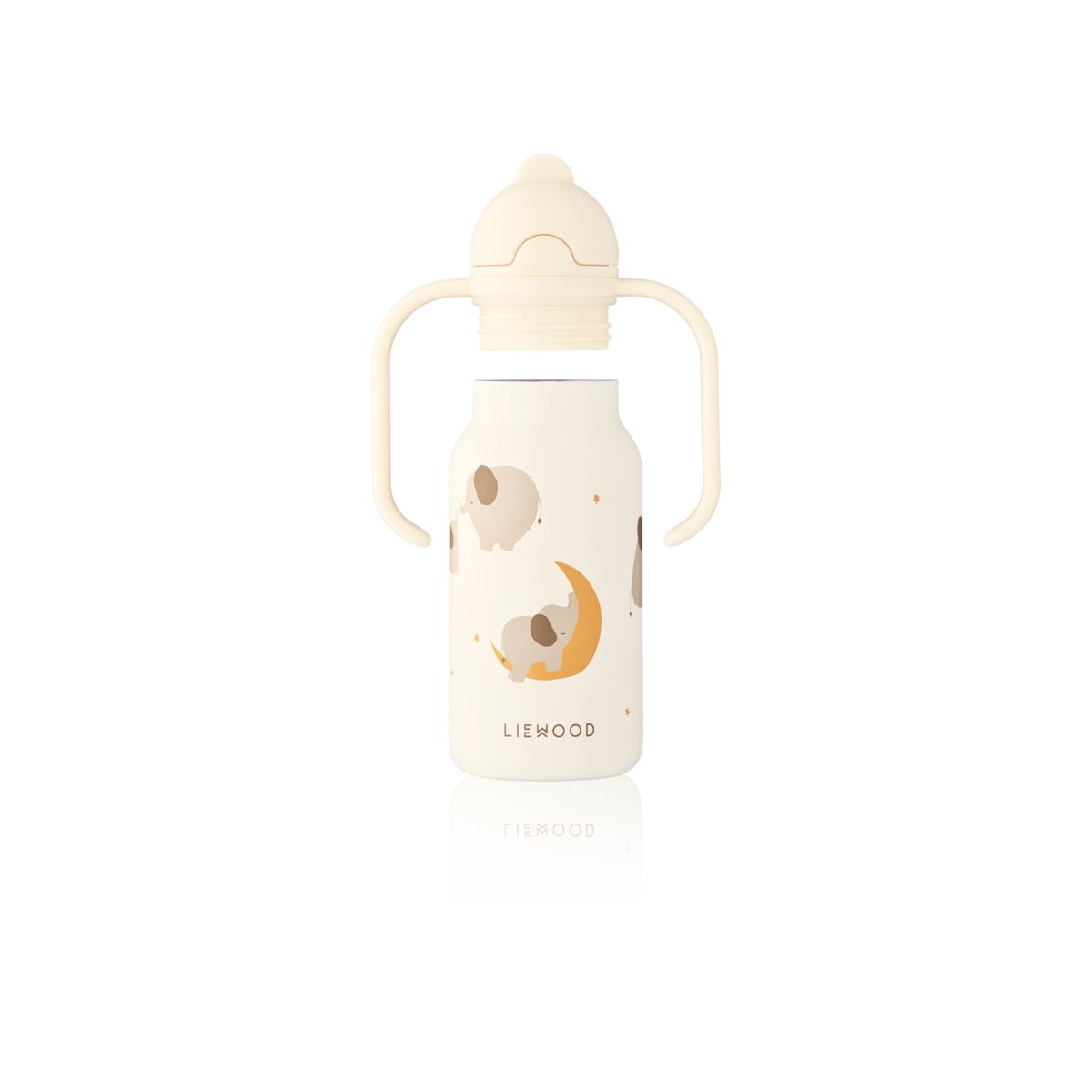 Liewood KIMMIE Bedruckte Flasche 250 ml - Elephant / Creme de la creme - Wasserflasche
