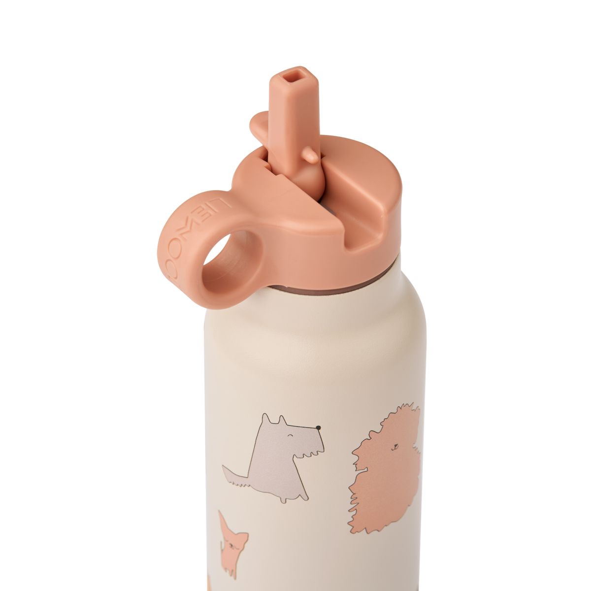 Liewood Falk Wasserflasche 350 ml - Cats and Dogs / Sandy - Wasserflasche