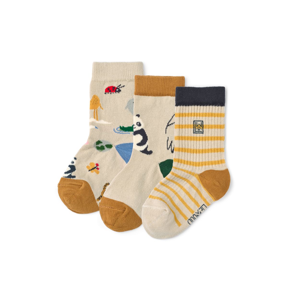 Liewood SILAS Socken 3er-Pack - Around the world / Sandy - Socken/Strümpfe
