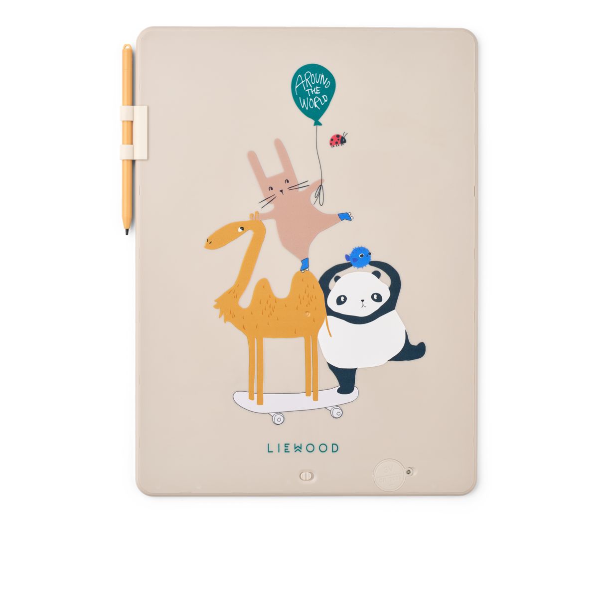 Liewood ZORA LCD Drawing Board 13,5 inches - Around the world / Sandy - CREATIVE TOYS