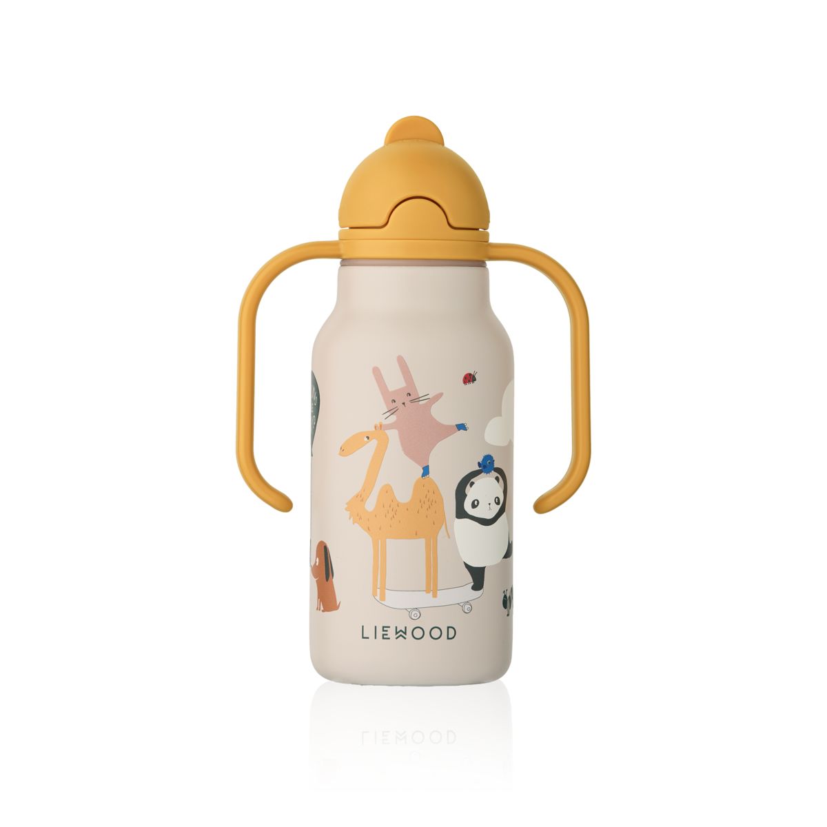 KIMMIE Bedruckte Flasche 250 ml - Around the world / Sandy