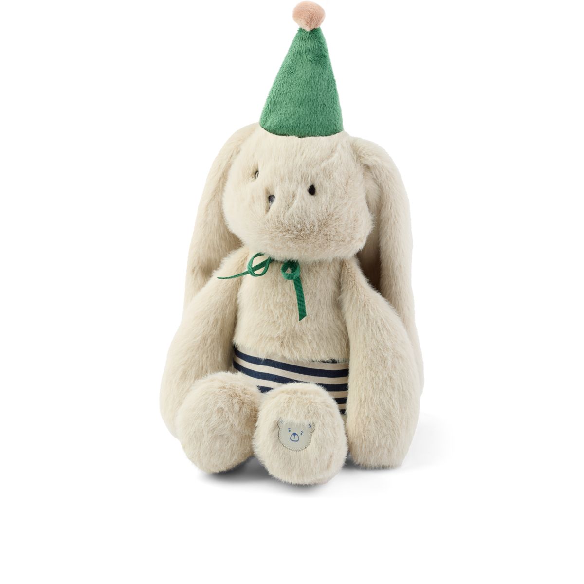 Liewood Bertrand Rabbit Celebration Teddy - Mist / Blue stripe mix - TEDDY