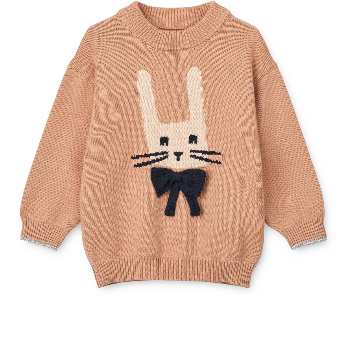 ORLANE Strickpullover mit Stickerei - Rabbit / Pale tuscany