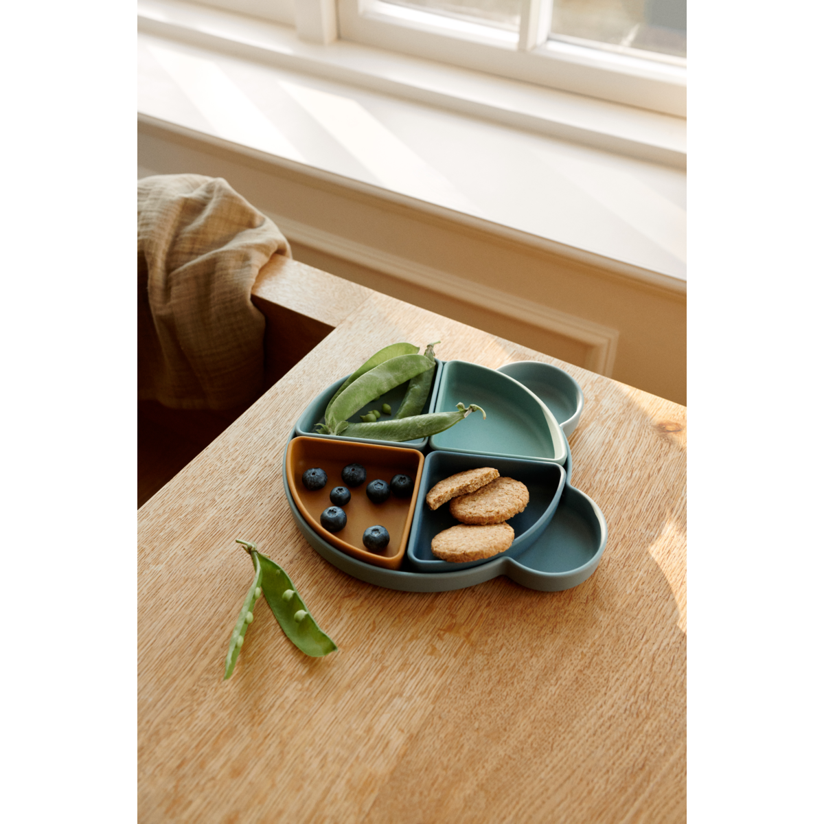 Liewood Arne unterteilter Teller - Mr bear blue fog multi mix - Teller