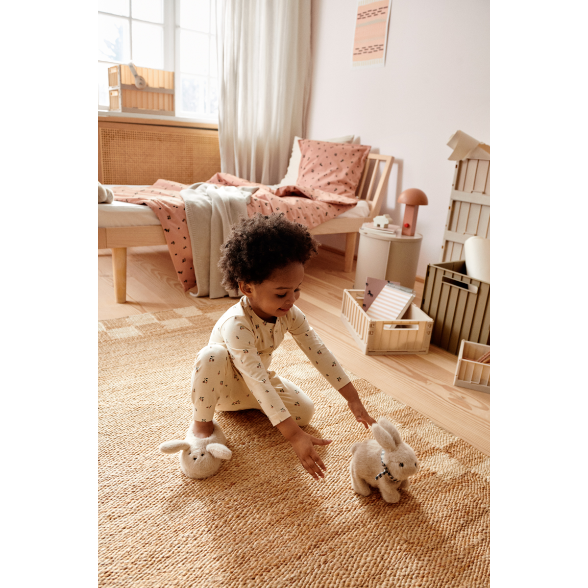 Liewood BIRK Bedruckter Pyjama-Einteiler - Peach mini / Sea shell - Pyjama-Jumpsuit