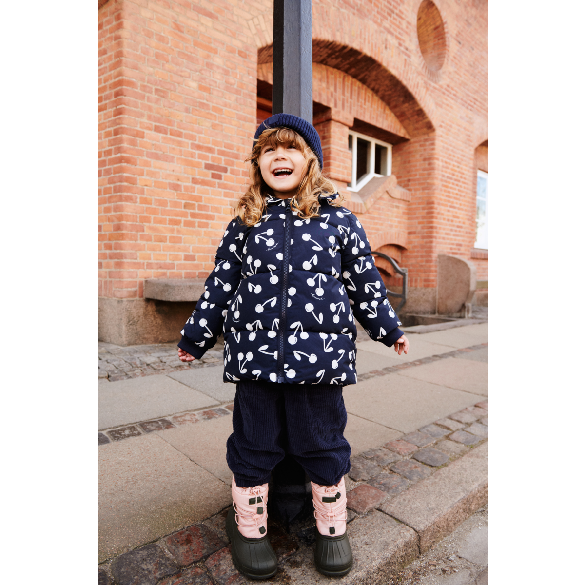 Liewood ANEMONE Lange Jacke - Cherry blossom / Classic navy - Jacke