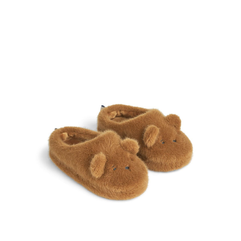 Liewood AVIAJA Bär-Hausschuhe - Golden caramel - Hausschuh