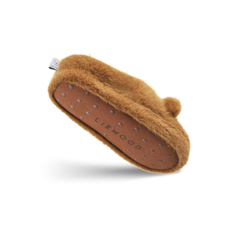 Liewood AVIAJA Bär-Hausschuhe - Golden caramel - Hausschuh