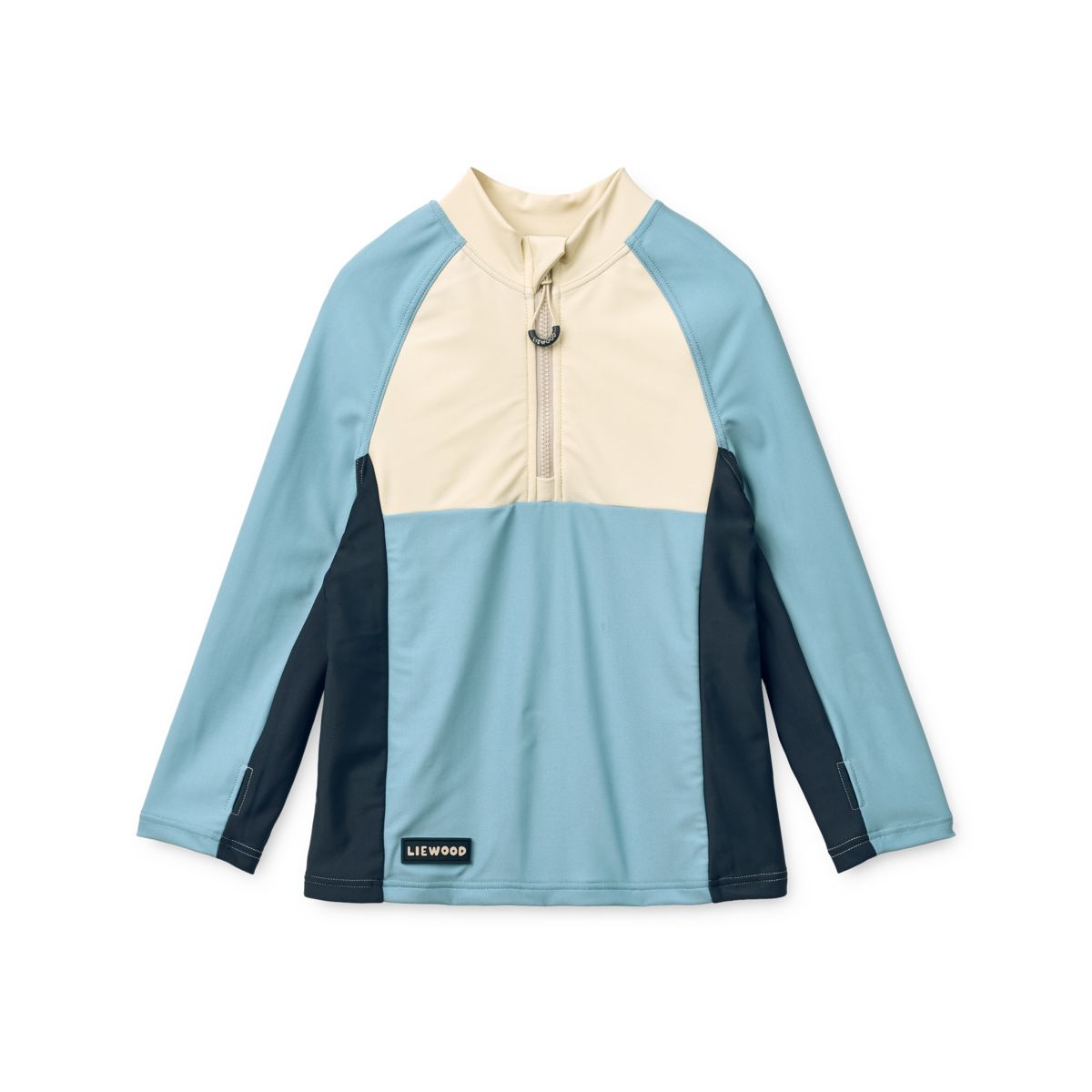 OLUF Swim Tee - Beach blue mix