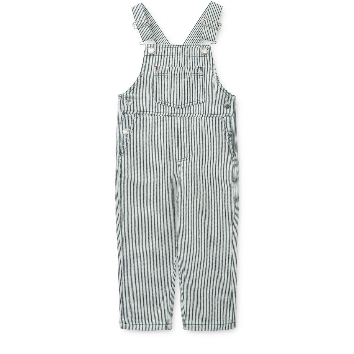 Liewood DELANI gestreifte Jeans-Latzhose - Classic navy / Creme de la creme - Latzhose