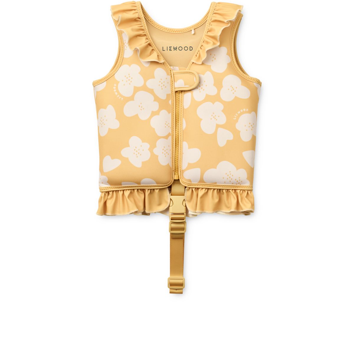 Liewood DOVE Schwimmweste mit Rüschen - Flower / Lemon yellow - Schwimmweste
