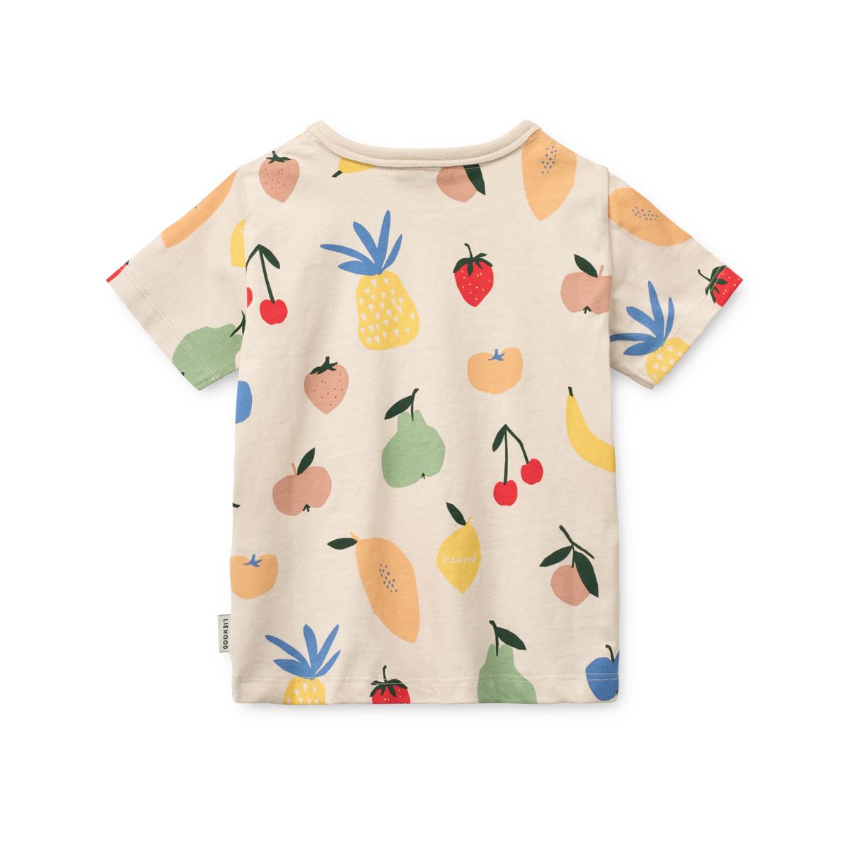 Liewood APIA bedrucktes Kurzarm-T-Shirt - Fruit / Sandy - T-shirt