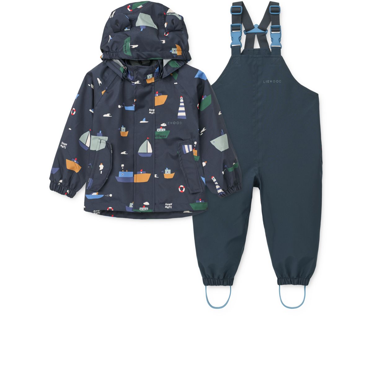 Liewood MANU Toddler Rainwear Set - Sailing / Classic navy - SET