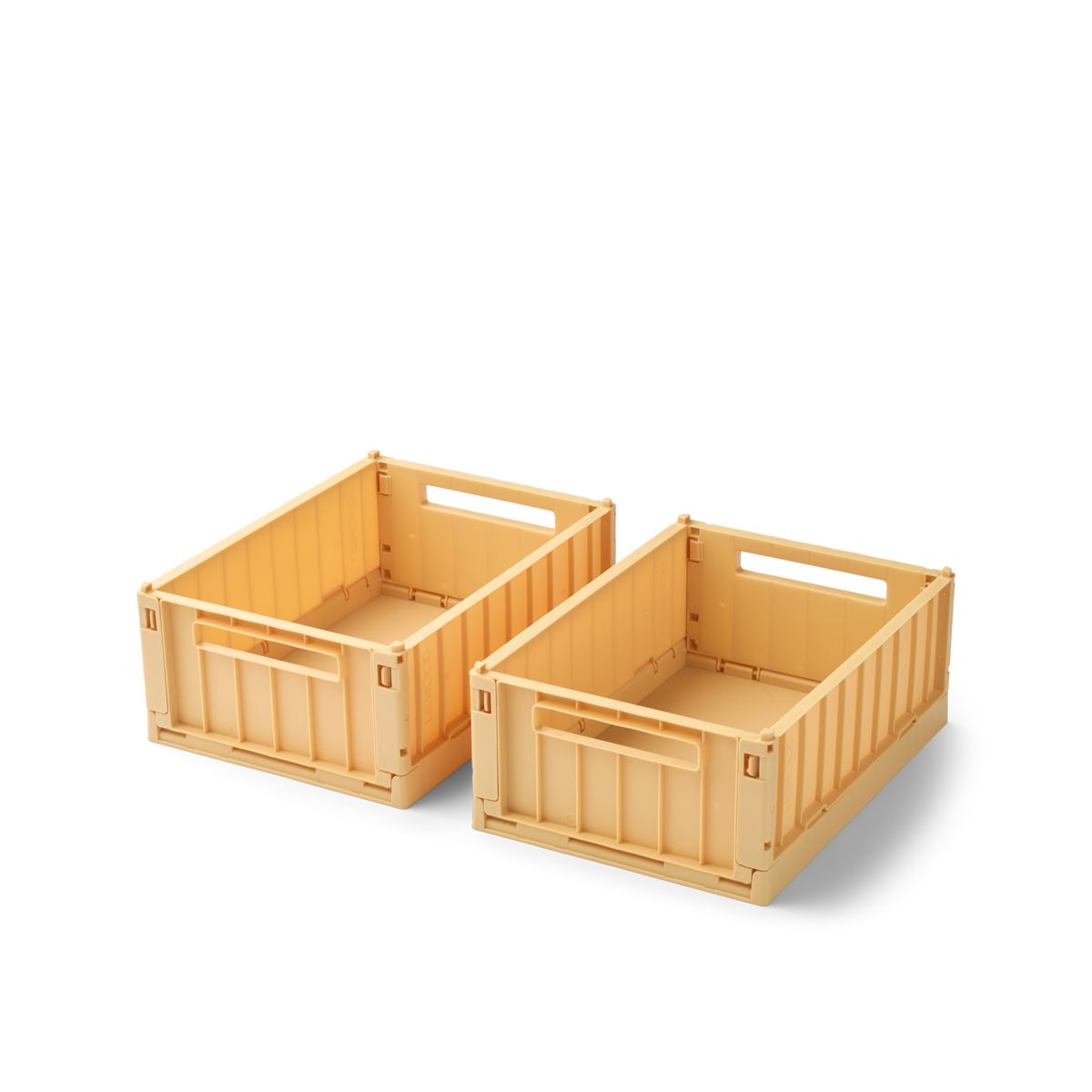 Liewood WESTON Small Storage Box 2-Pack - Lemon yellow - STORAGE BOX