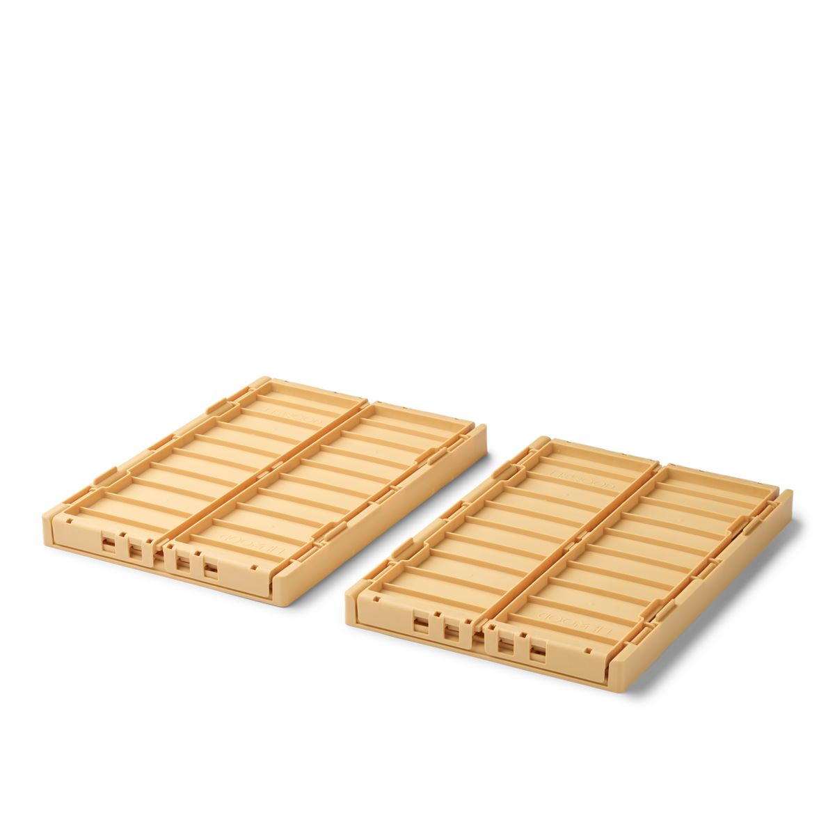 WESTON Aufbewahrungsbox Medium, 2er-Pack - Lemon yellow