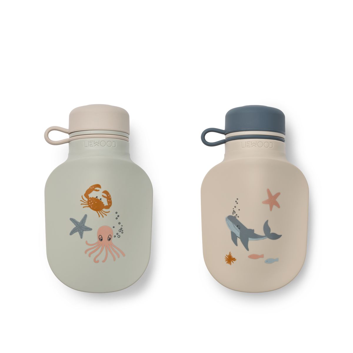 Liewood Lizzie Smoothie-Flasche 2er-Pack - Sea creature / Sandy - Smoothie-Flasche