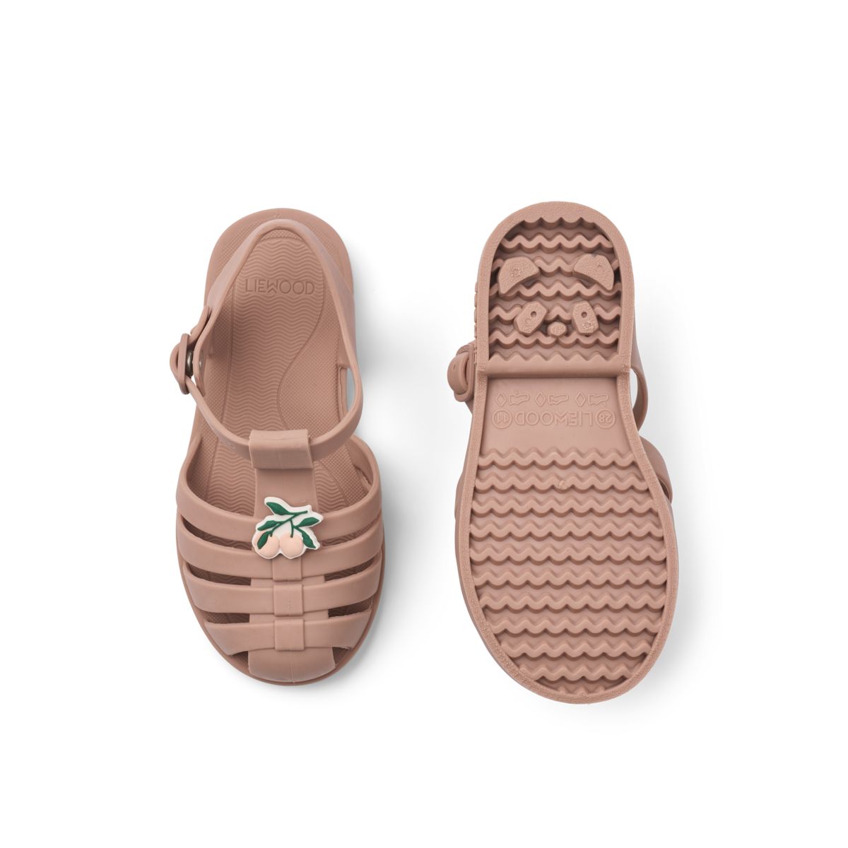 Liewood BRE Sandalen mit Charms - Peach / Dark rose - Strandsandalen