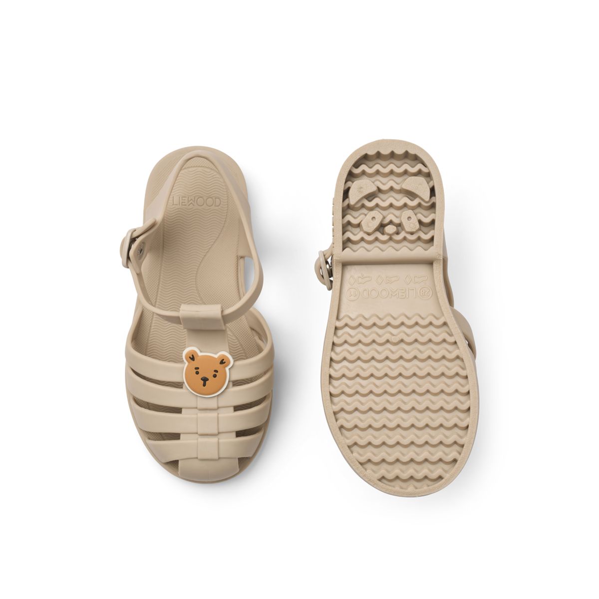 Liewood BRE Sandalen mit Charms - Bear / sandy - Strandsandalen