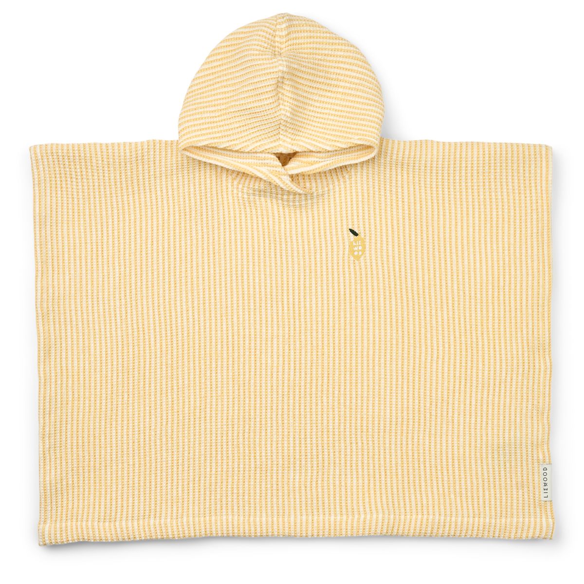 PACO Stickerei Poncho - Lemon yellow / creme de la creme