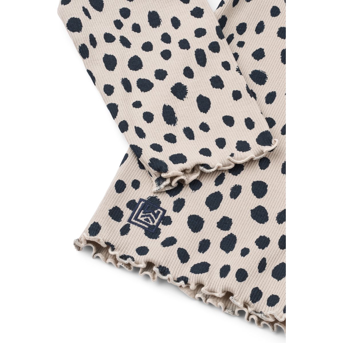 Liewood Nieve Printed Long-sleeve Rib T-shirt - Leo spots / Mist - TSHIRT
