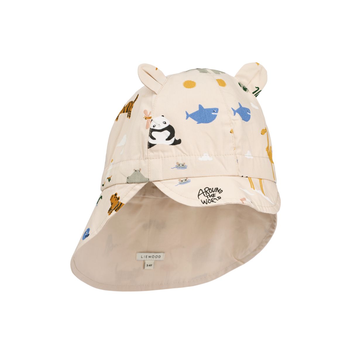 Liewood Gorm Reversible Sun Hat - Around the world / Sandy - HATS/CAP