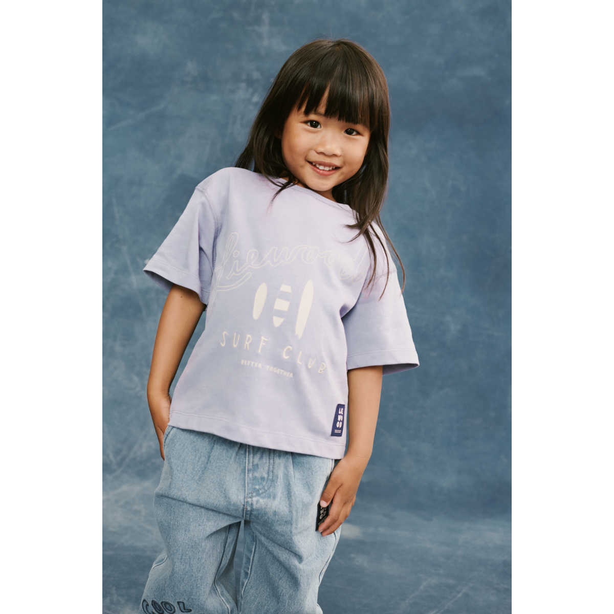 Liewood TYLER Kurzarm-T-Shirt - Surf / Dusty lavender - T-shirt