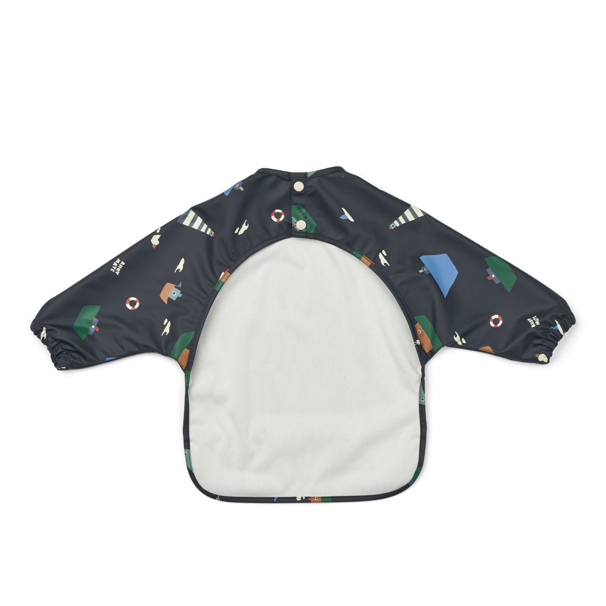 Liewood Merle Printed Cape Bib - Sailing / Classic navy - CAPE BIB