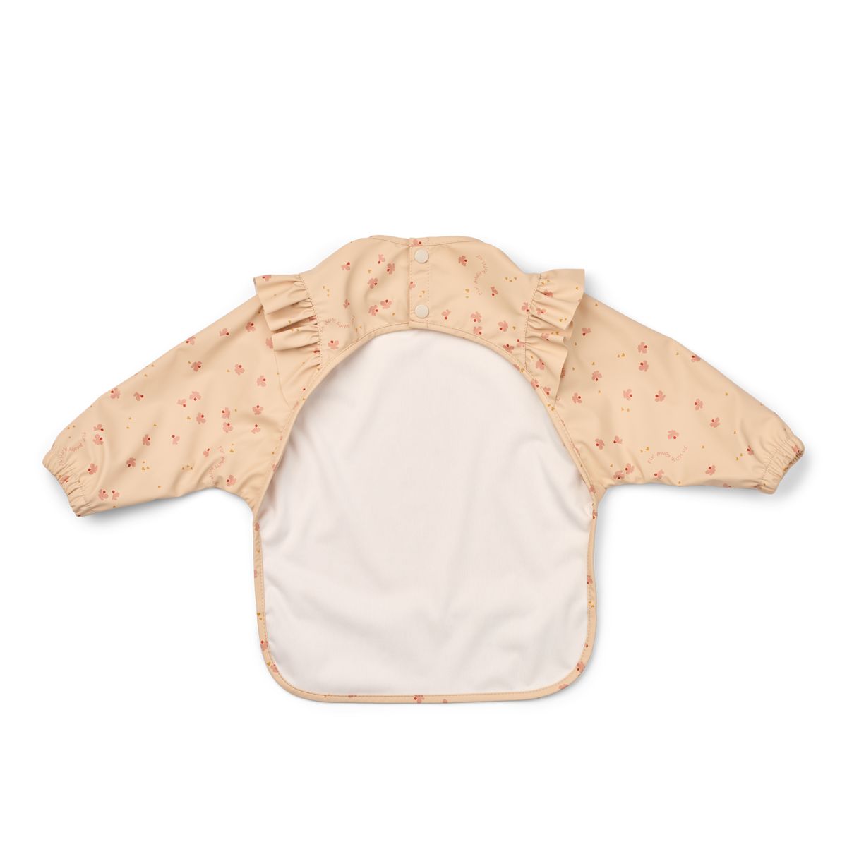 Liewood Merle Ruffle Cape Bib - Mini Butterfly / Apple blossom - CAPE BIB