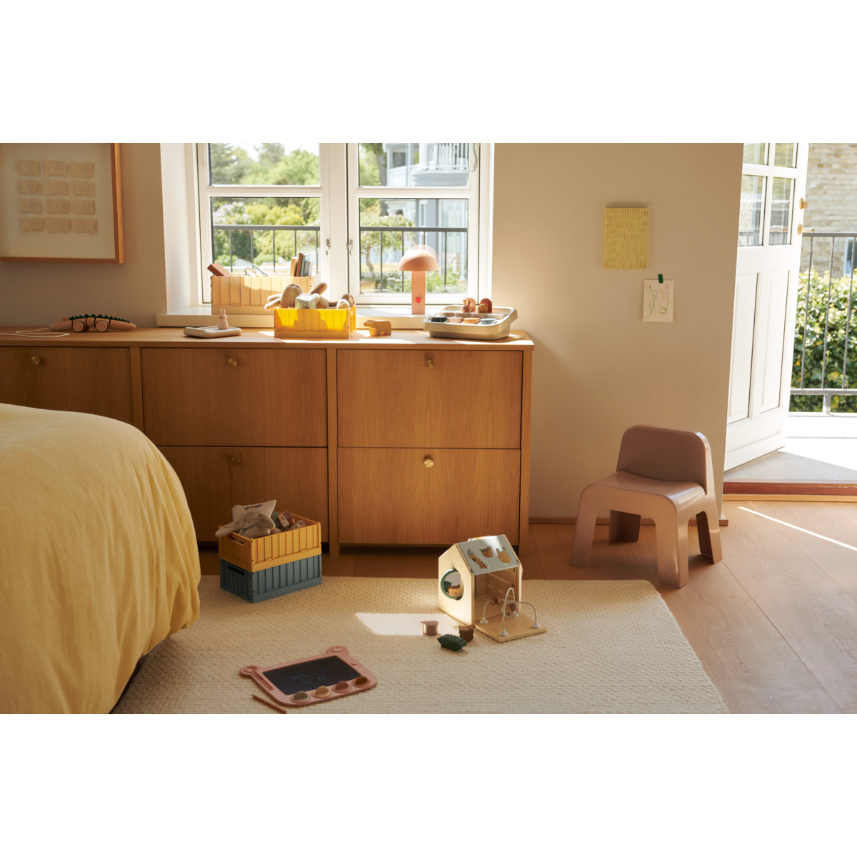 WESTON Aufbewahrungsbox Klein, 2er-Pack - Lemon yellow