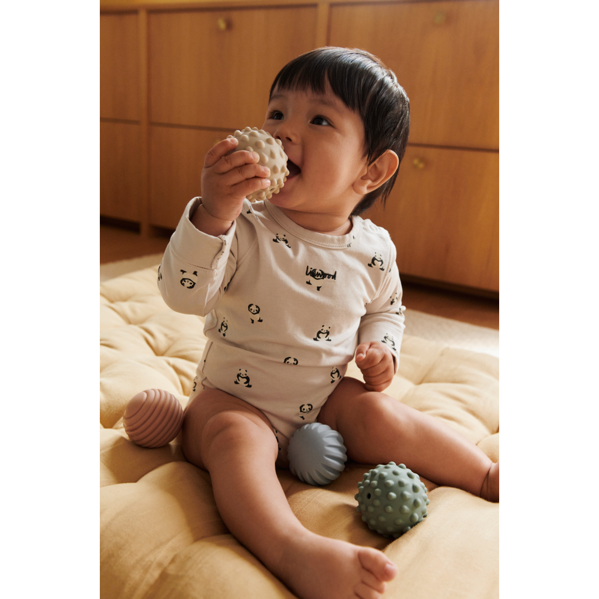 Liewood YANNI Grow Langarm-Body - Mini panda / Classic navy stripe / mix - Body stocking
