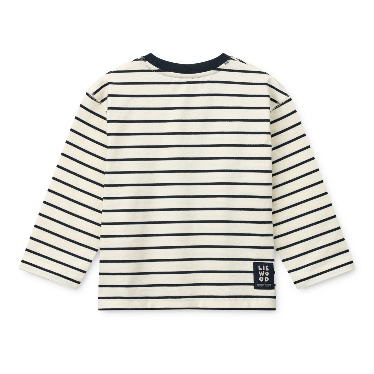 Liewood TYLER gestreiftes Langarm-T-shirt - Y/D stipes Classic navy / Creme de la creme - T-shirt