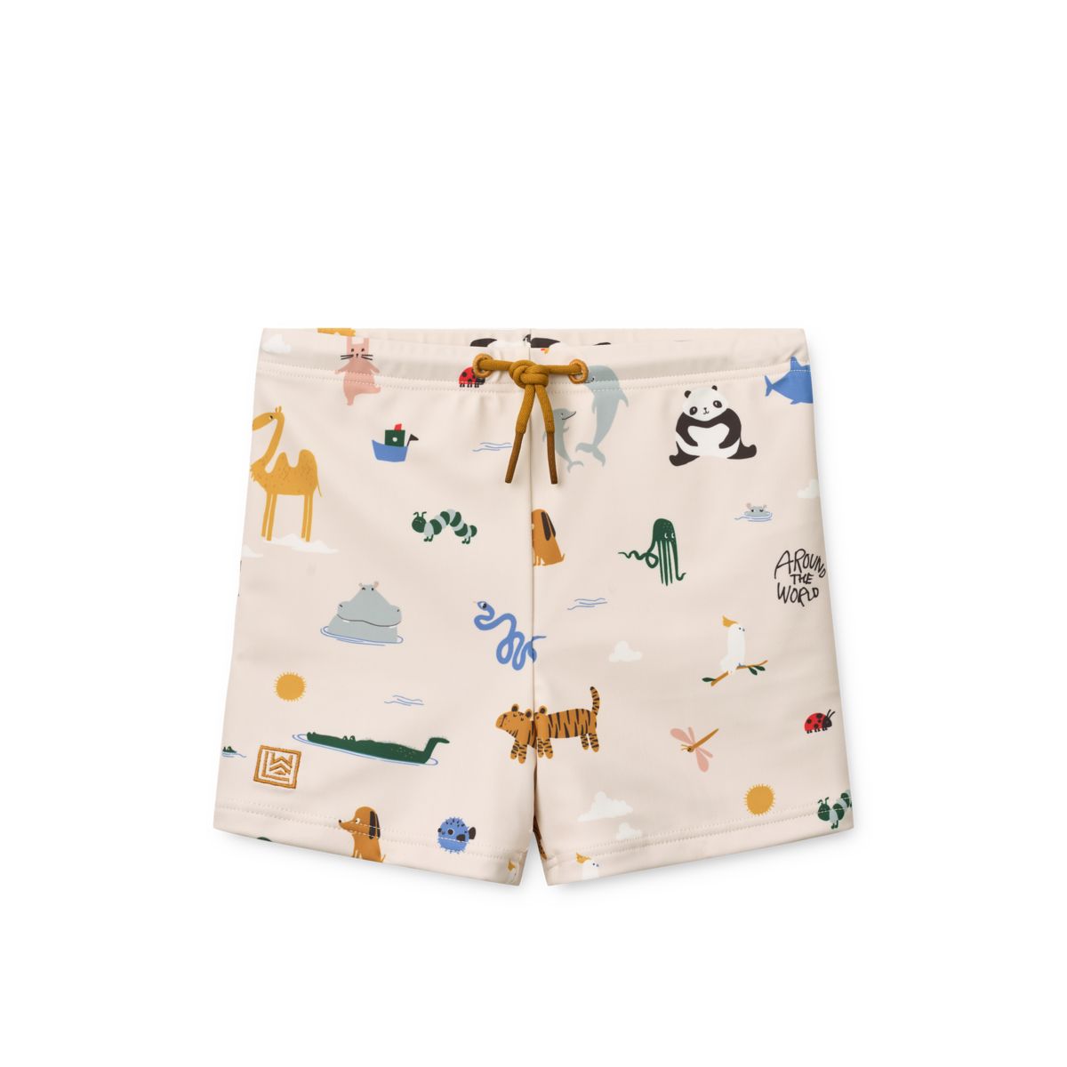 Liewood Otto Bedruckte Badehose - Around the world / Sandy - Badehose