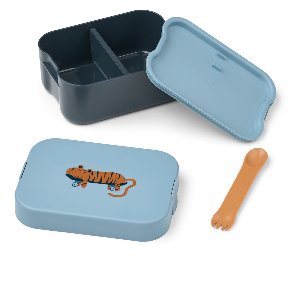 KAMIL Lunchbox - Tiger / Beach blue