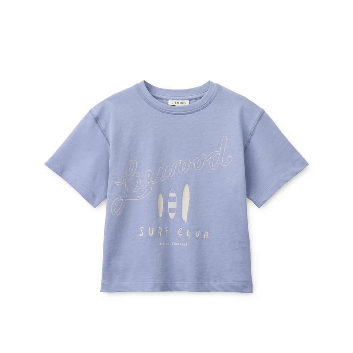 Liewood Tyler short-sleeve T-shirt - Surf / Dusty lavender - TSHIRT