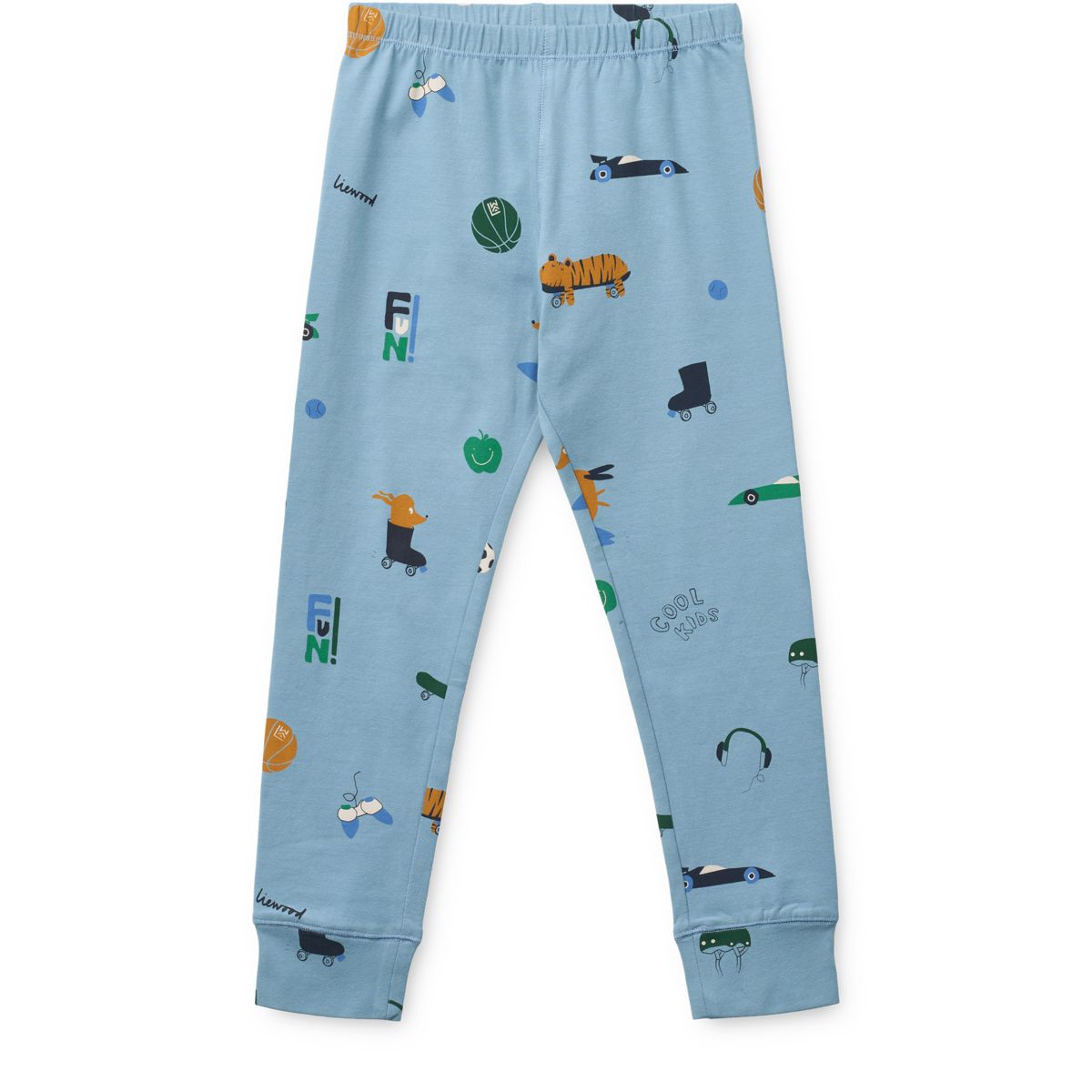 WILHELM bedrucktes Pyjama-Set - Dog / fun / beach blue / mix