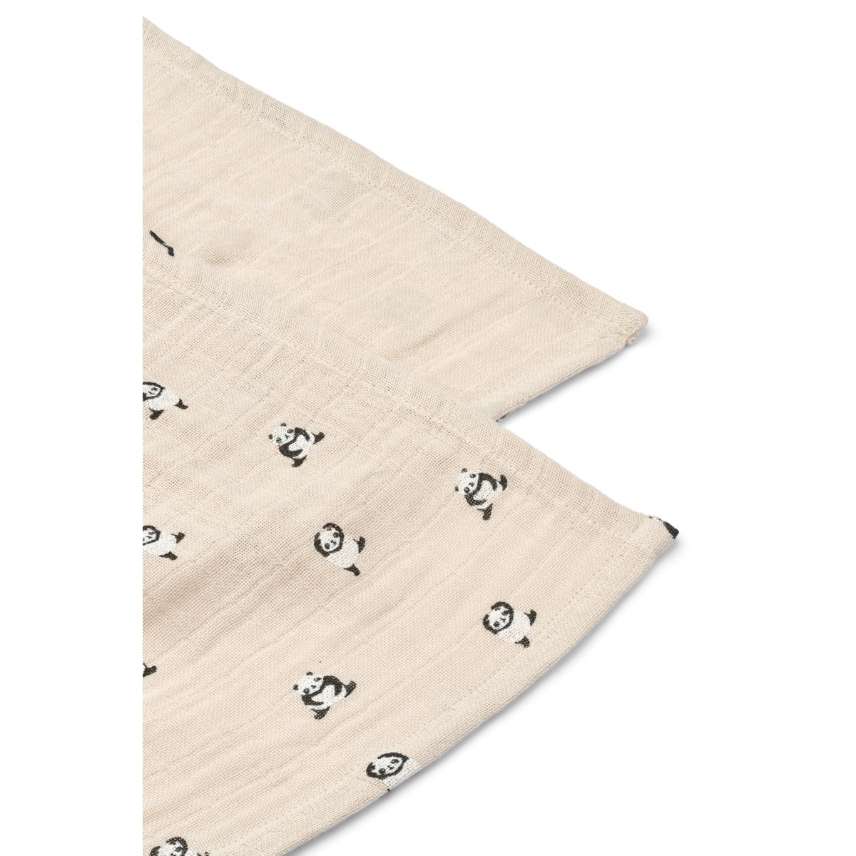 Liewood LEWIS Mulltücher 2er-Pack - Mini panda / Sandy mix - Musselin Tuch