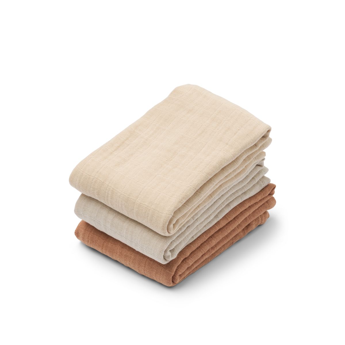 Liewood Lewis Baumwollmusselin Tuch 3er-Pack - Tuscany rose mix - Musselin Tuch