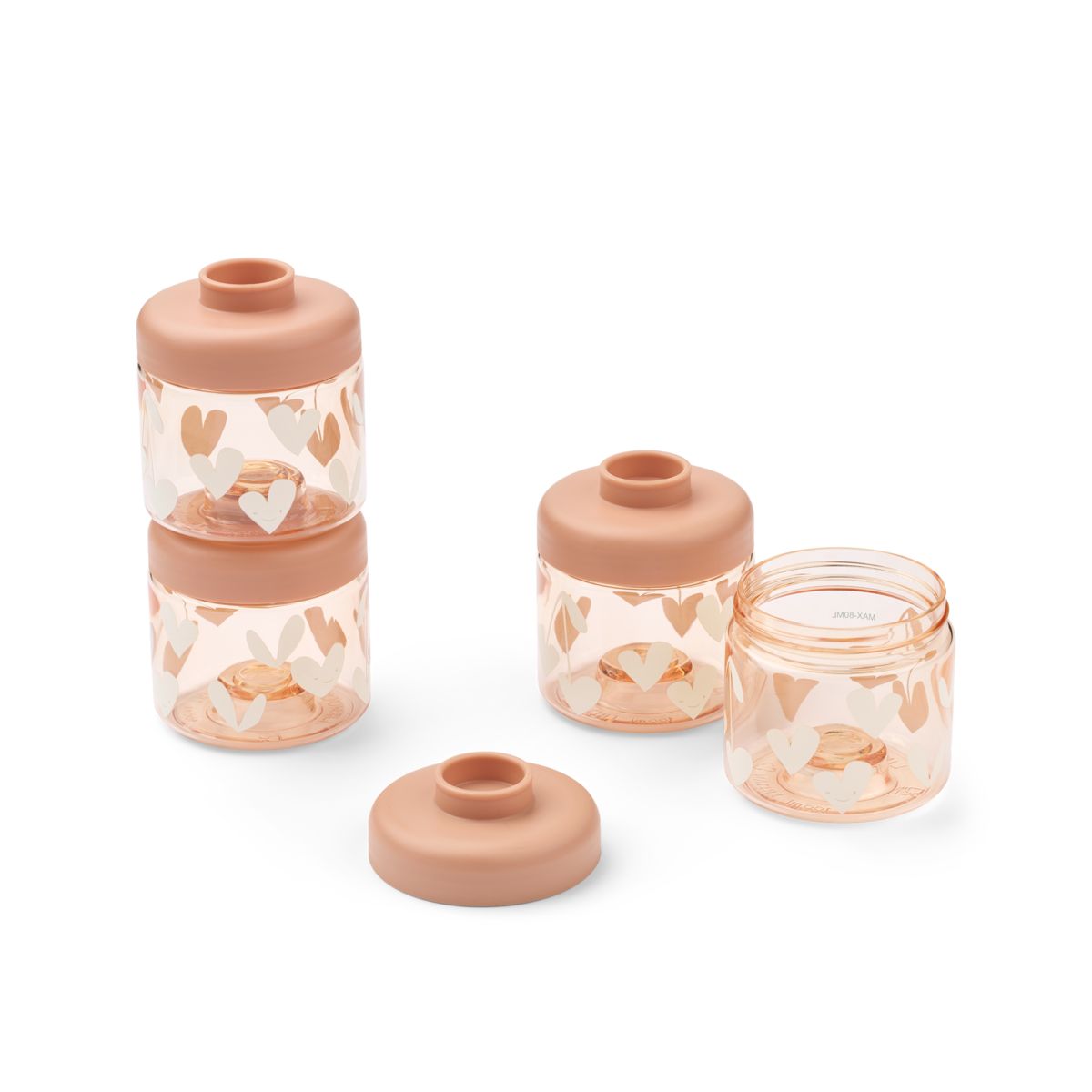 Liewood DOMINIQUE Babynahrungsboxen - Sweethearts / Pale tuscany - Snackbox