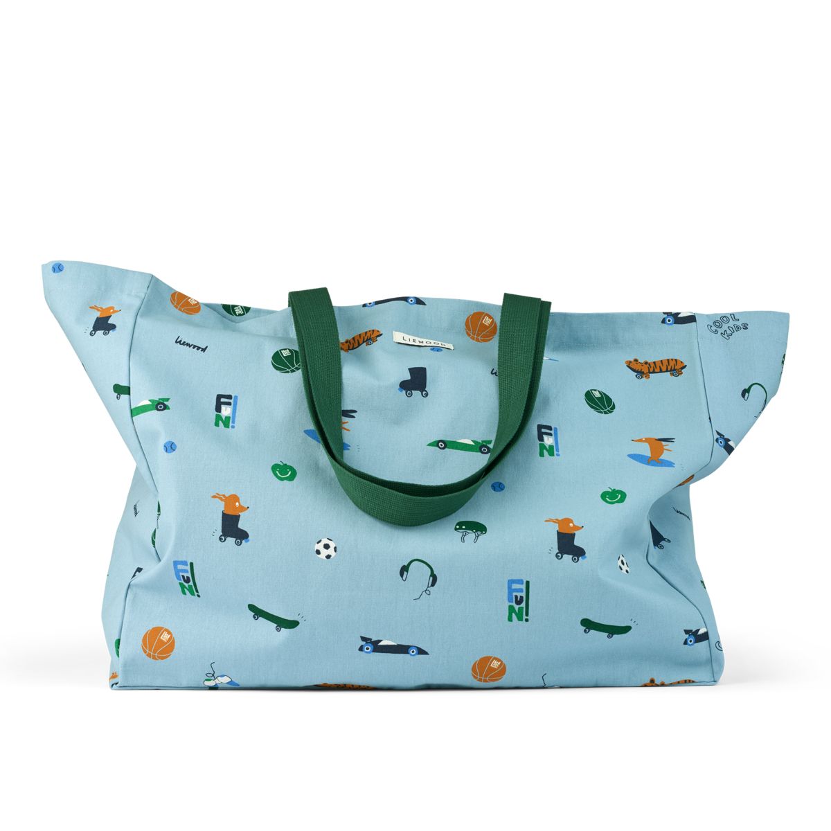 Liewood Maxi Tote Bag - Fun / Beach blue - TOTEBAG