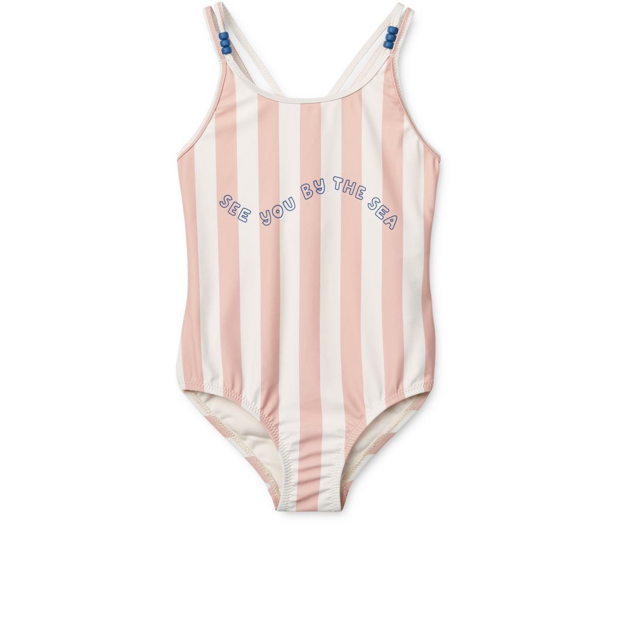 Liewood Suna Striped Swimsuit - Y/D stripe Sorbet rose / Creme de la creme - SWIMSUIT