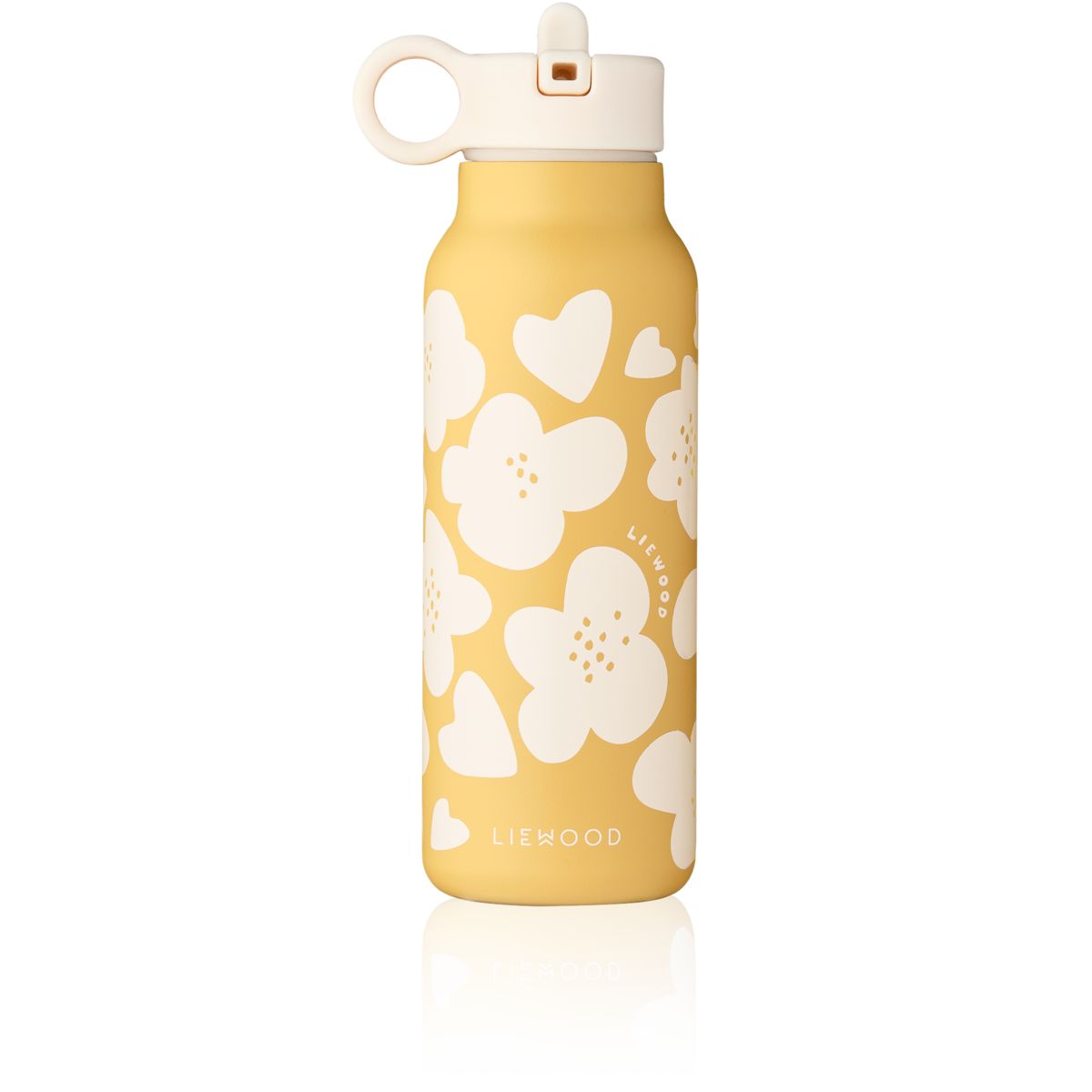 Liewood Falk Wasserflasche 350 ml - Flower / Lemon yellow - Wasserflasche