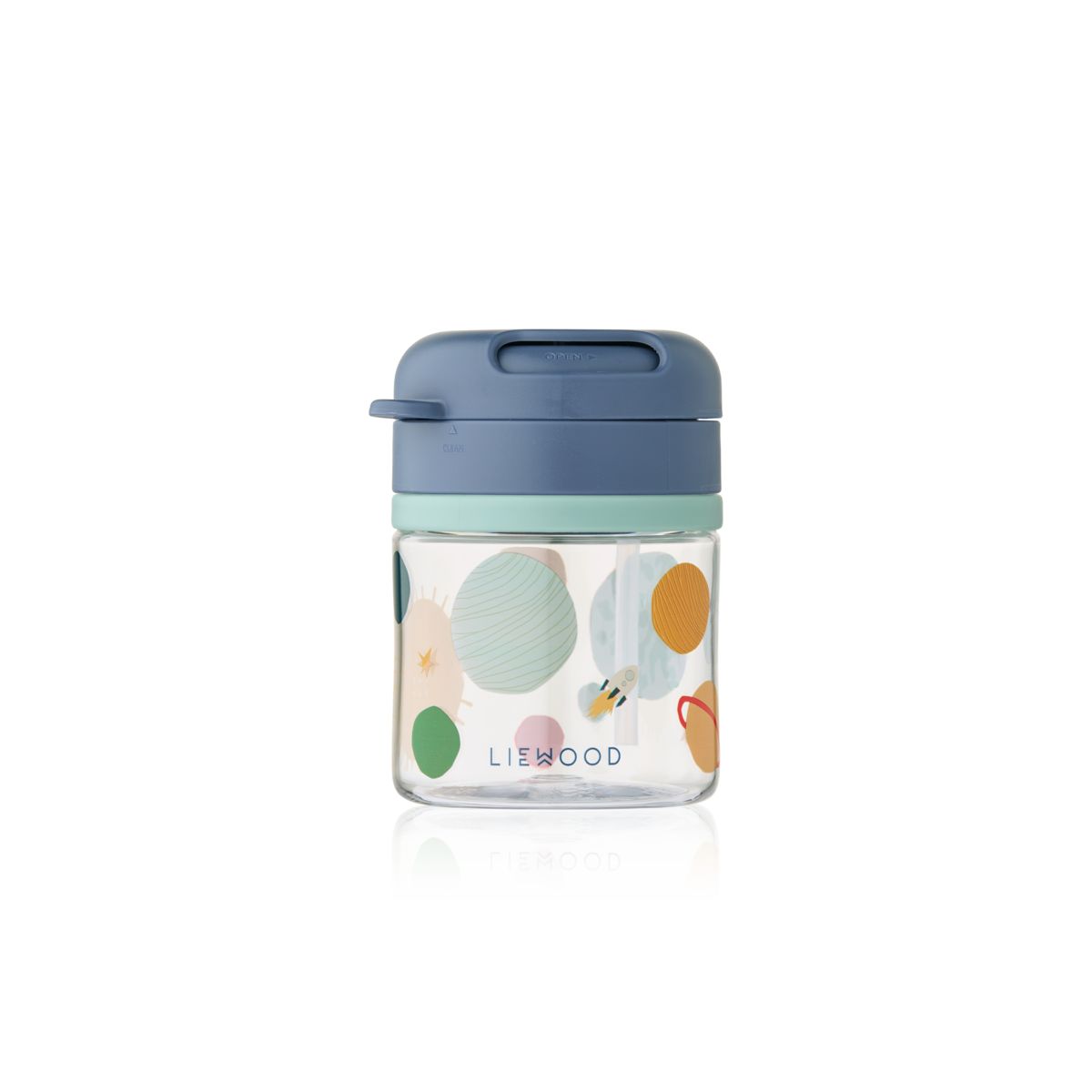 Liewood PAVIA Tritan-Becher mit Strohhalm - Universe / Classic navy - Becher