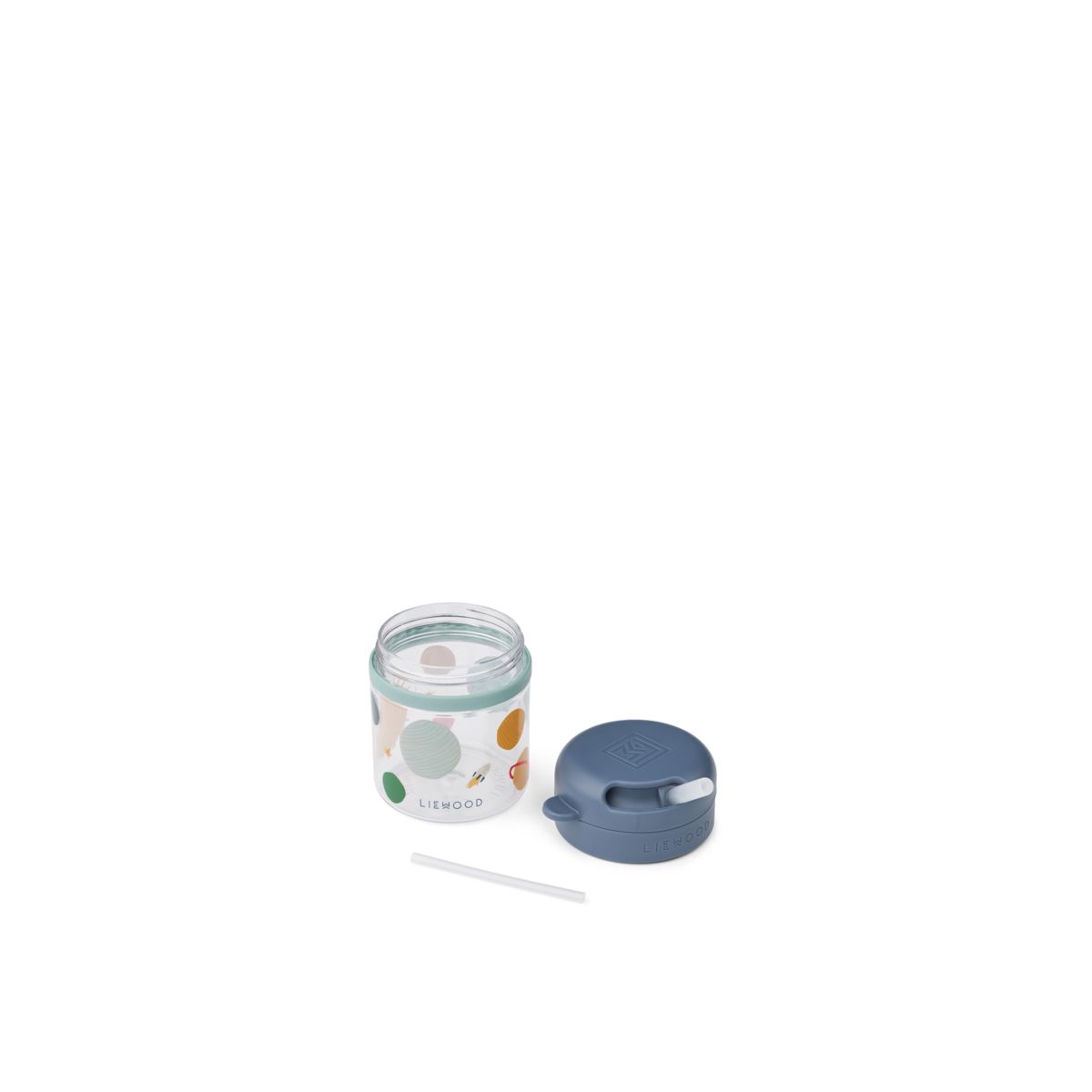 Liewood PAVIA Tritan-Becher mit Strohhalm - Universe / Classic navy - Becher