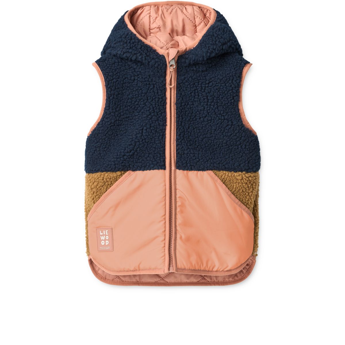 Liewood Diana Reversible Vest - Tuscany rose / Midnight navy - VEST