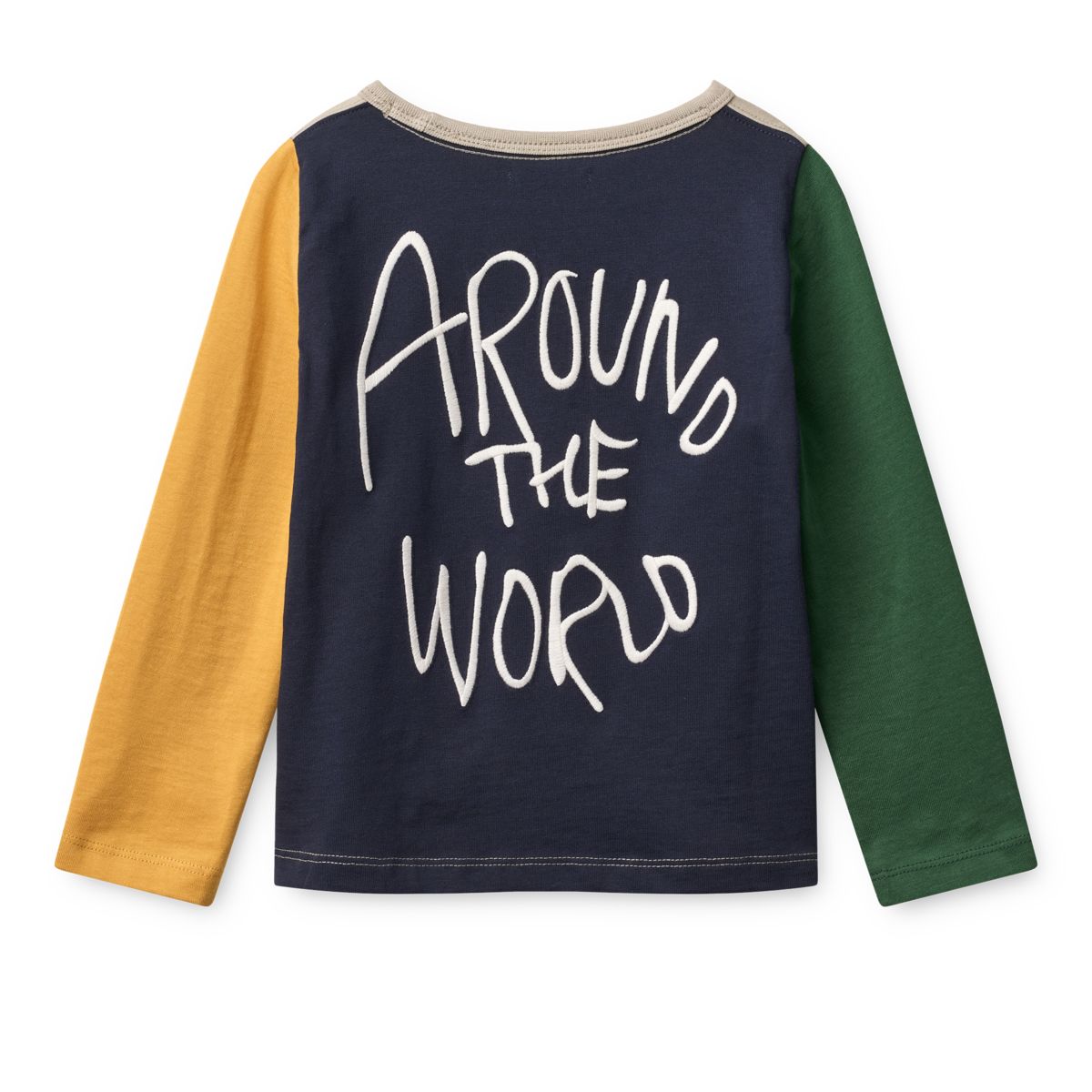 APIA Langarm T-Shirt - Panda / Mist / Classic navy multi mix