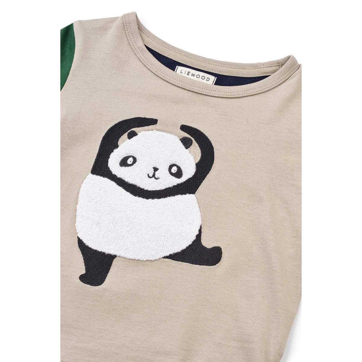 Liewood APIA Langarm T-Shirt - Panda / Mist / Classic navy multi mix - T-shirt