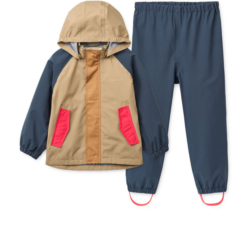 Liewood PEDIA Regenbekleidungsset - Midnight navy mix - Satz