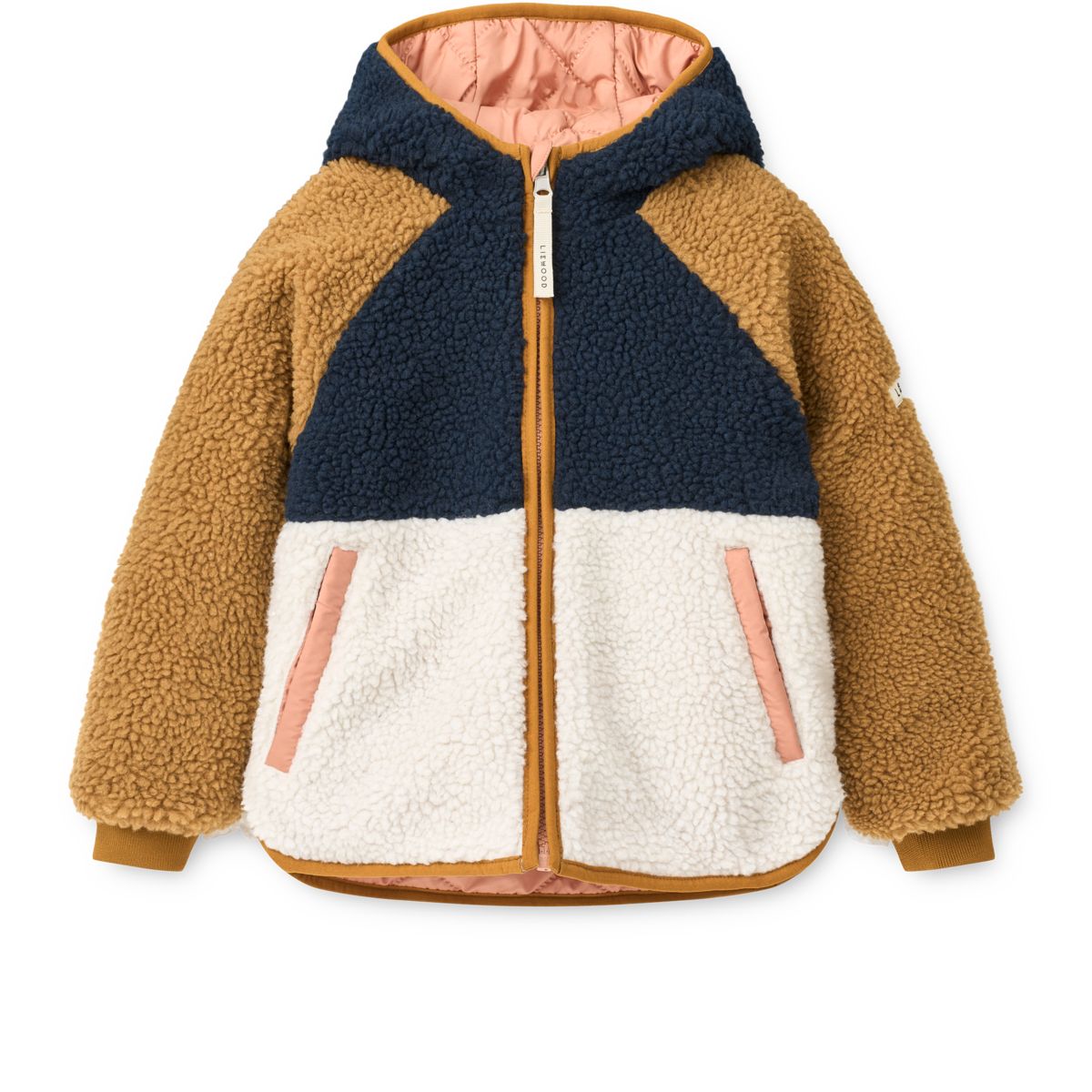JACKSON Wendbare Jacke - Tuscany rose / Midnight navy