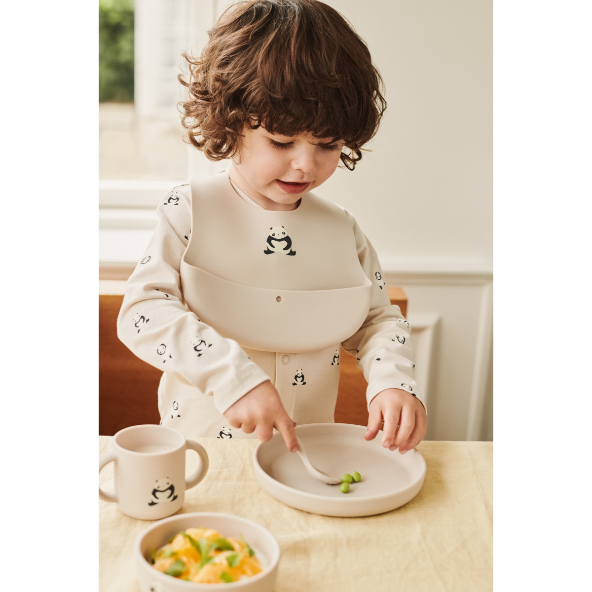 Liewood VIVI Silikon Geschirrset - Panda / Sandy - Geschirr satz