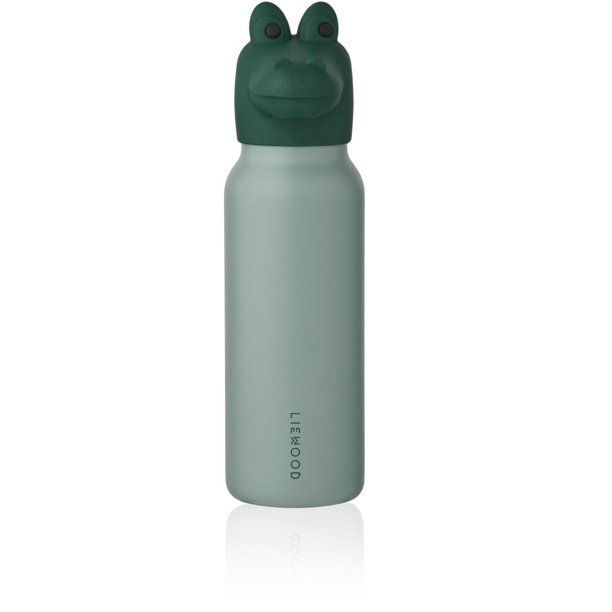 FALK Wasserflasche mit Krokodil-Deckel 350 ml - Peppermint / Garden green